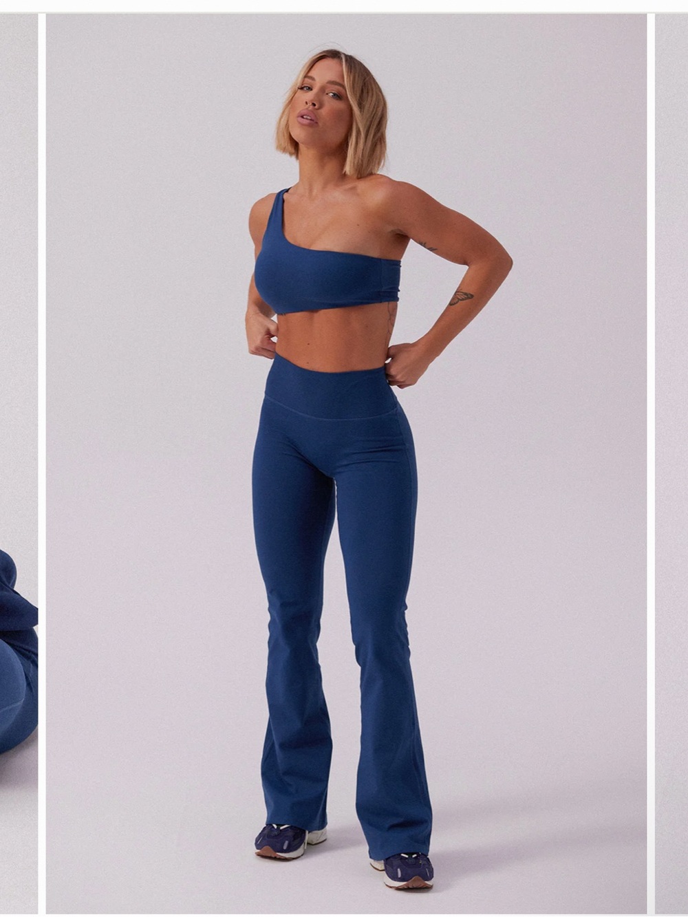 Saski yoga pants and asymmetric bra Midnight size S